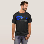 礼拝のために造られた ギター キリスト教 信仰 ギタリスト Tシャツ (正面フル)