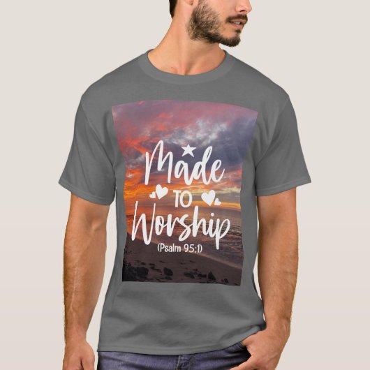 礼拝のための聖句 Tシャツ (正面)