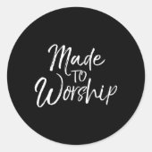 礼拝の指導者クリスチャンの礼拝に作られた ラウンドシール (正面)