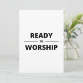 礼拝の準備ができている 招待状 (スタンド正面)