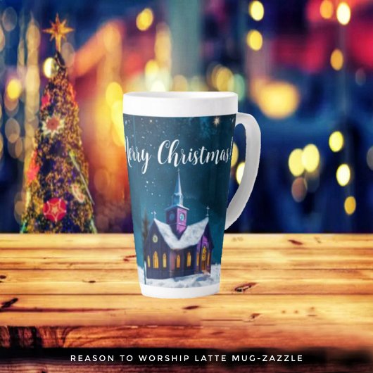 礼拝の理由 カフェラテマグ