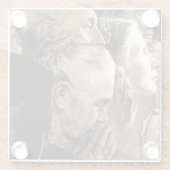 礼拝の自由 ガラスコースター (裏面)