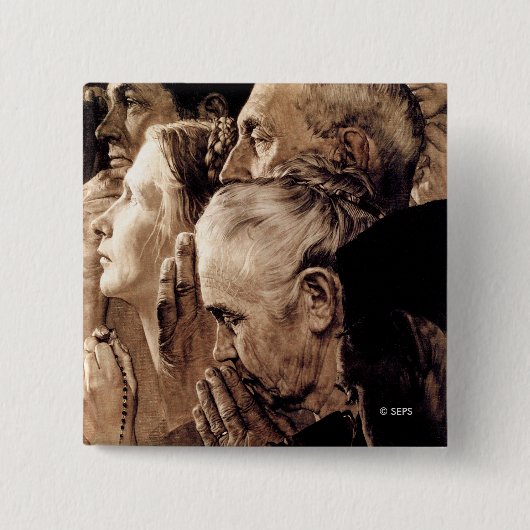 礼拝の自由 缶バッジ (正面)