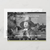 礼拝はがき用のオンラインクエーカー会議 ポストカード (正面/裏面)