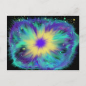 礼拝アートアクアイエローブルーパープル2017年10月ESSL ポストカード (正面)