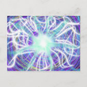 礼拝アートアクアホワイトブルーパープル2017年10月ESSL ポストカード (正面)