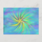 礼拝アートイエローアクアブルーパープル2017年9月ESSL ポストカード (正面)