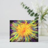 礼拝アートイエローオレンジスパイラル10月17日ESSL ポストカード (スタンド正面)