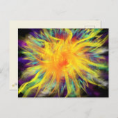 礼拝アートイエローオレンジスパイラル10月17日ESSL ポストカード (正面/裏面)