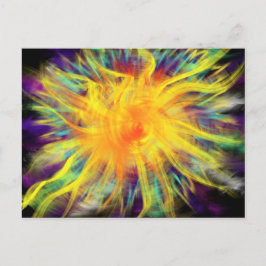 礼拝アートイエローオレンジスパイラル10月17日ESSL ポストカード