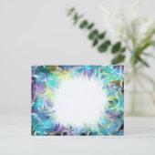 礼拝アートパープルブルースター10月7日17 HC ポストカード (スタンド正面)