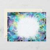 礼拝アートパープルブルースター10月7日17 HC ポストカード (正面/裏面)