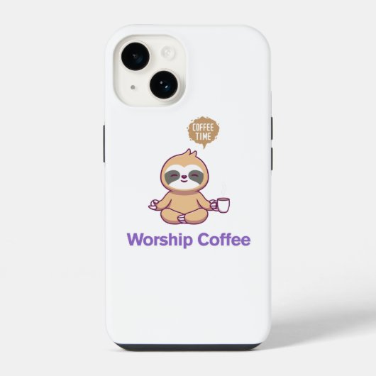 礼拝コーヒー – Iphone 14カバー iPhoneケース (裏面)