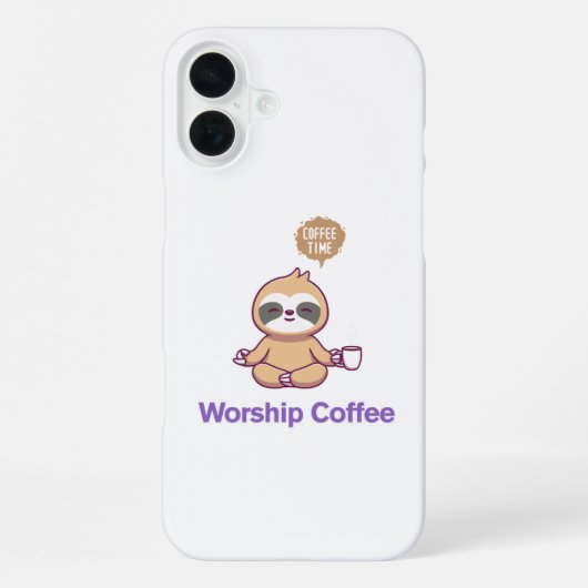 礼拝コーヒー – Iphone 16デザイン iPhoneケース (裏面)