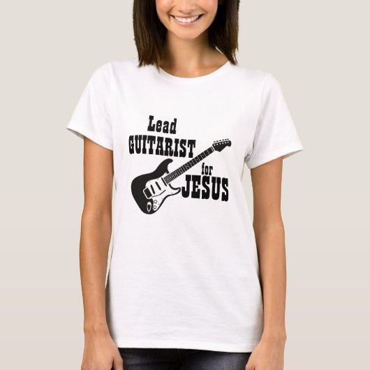 礼拝チームシャツリードギターfor Jesus Tシャツ (正面)