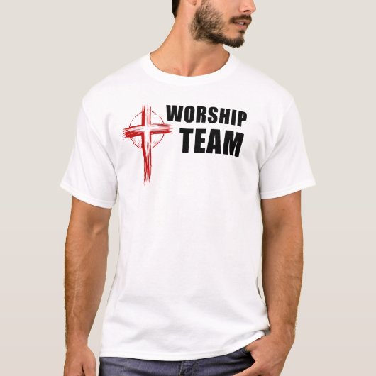 礼拝チーム – 教会の合唱団 Tシャツ (正面)