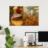 礼拝ハート ポスター (ホームオフィス)