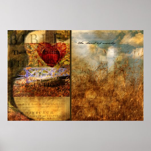 礼拝ハート ポスター (正面)