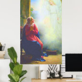 『礼拝堂からの天使の報せ』(1890) ポスター (ホームオフィス)