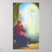 『礼拝堂からの天使の報せ』(1890) ポスター (正面)
