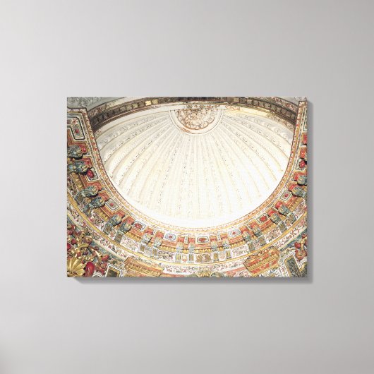 礼拝堂からの金庫室の詳細 キャンバスプリント (正面)