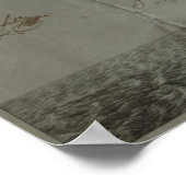 礼拝師の発行した証明書 ポスター (角)