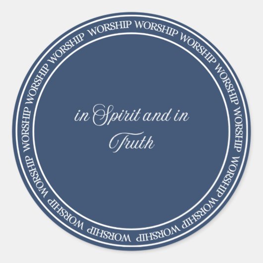 礼拝 – フラッシュシール ラウンドシール (正面)