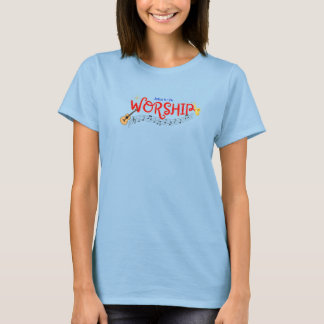 礼拝(ヨハネ4 : 24 )女性のTシャツ Tシャツ