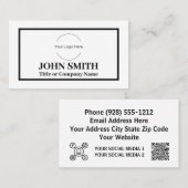 社カスタム会電子モダンメールwebサイト 名刺 (正面/裏面)