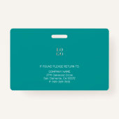 社パーソナライズされた員写真ID会社のセキュリティ バッジ (裏面)