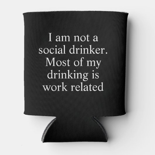 社交の飲酒業に関わる仕事ではないおもしろい 缶クーラー (正面)