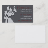 社交ダンスのインストラクターの名刺 名刺 (正面/裏面)