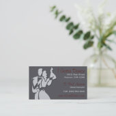 社交ダンスのインストラクターの名刺 名刺 (スタンド正面)