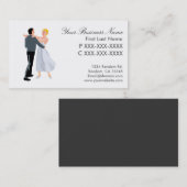 社交ダンスのカップルの名刺 名刺 (正面/裏面)