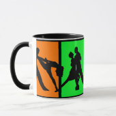 社交ダンスのダンサーのマグ マグカップ (左)