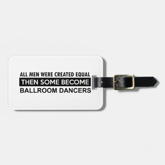 社交ダンスのデザイン ラゲッジタグ (正面横)
