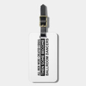 社交ダンスのデザイン ラゲッジタグ (正面縦)