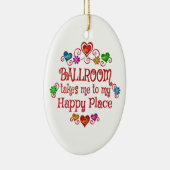 社交ダンスの幸せな場所 セラミックオーナメント (右)