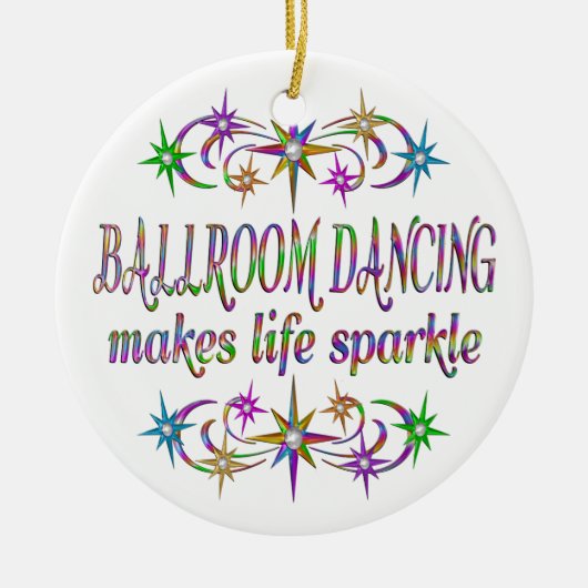 社交ダンスの輝き セラミックオーナメント (正面)