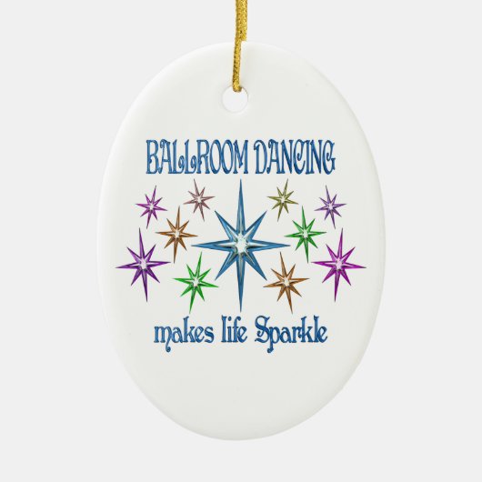 社交ダンスの輝き セラミックオーナメント (正面)