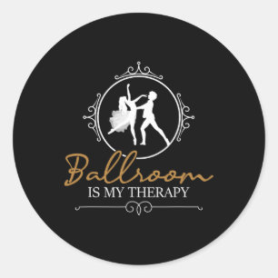 社交ダンスは私のセラピー-踊りパートナーカップルDa ラウンドシール