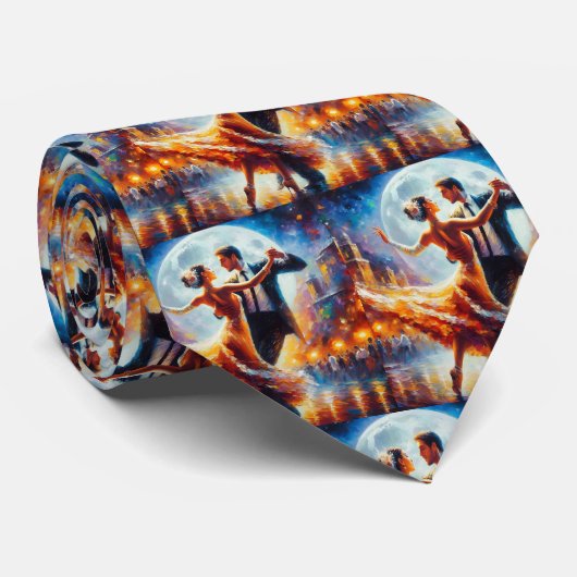 社交ダンスカップルのダンスミュージックバンド ネクタイ (ロール)
