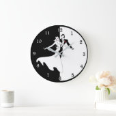 社交ダンスカップル ラージ壁時計 (ホーム)