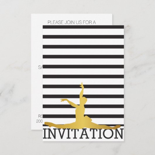 社交ダンスクラシックダンスフェスティバルVIP招待状 招待状 (正面/裏面)