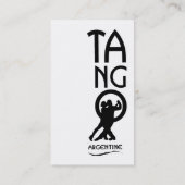 社交ダンスダンサーがタンゴダンスをするインストラクター 名刺 (裏面)