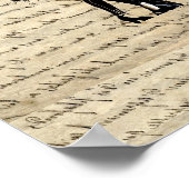 社交ダンスダンサーのヴィンテージ紙 ポスター (角)