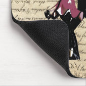 社交ダンスダンサーのヴィンテージ紙 マウスパッド (コーナー)