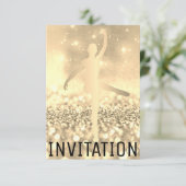 社交ダンスダンサーピルエットフォキシアーチタンアイボリー 招待状 (スタンド正面)