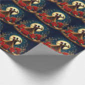 社交ダンスダンサー月光クリスマス ラッピングペーパー (角)
