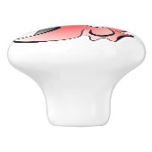 社交ダンスダンサー踊りカップルのスイングダンス セラミックノブ (側面)